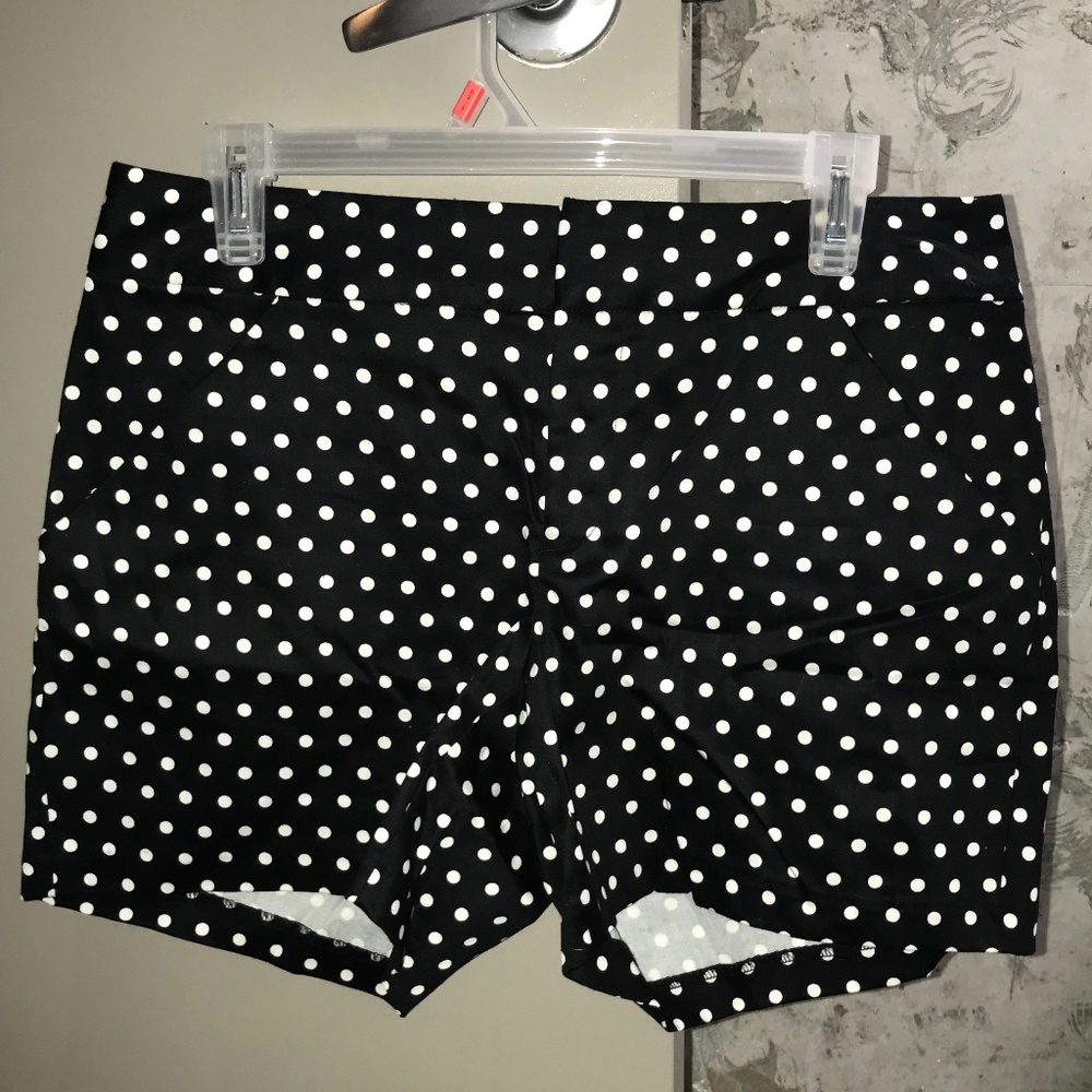 Black & White Polka Dot Shorts